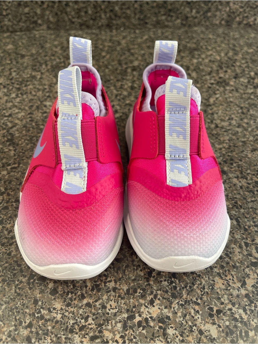 Nike Kids' Pink Gradient Slip-On Sneakers size 7c
